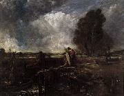 John Constable A Boat at the Sluice oil painting reproduction